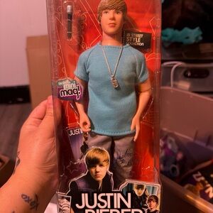 Bravado Justin Bieber Doll with Blue Shirt